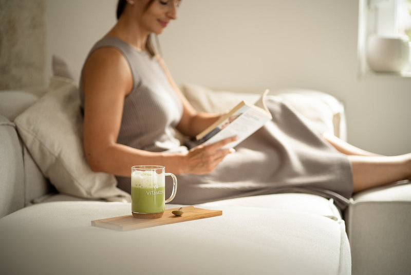 Hot collagen matcha latte: the recipe and 3 winter variations
