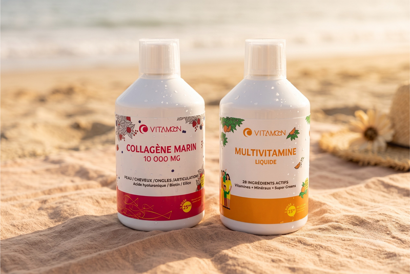 Pack plage : Pourquoi associer collagène marin et multivitamines cet été