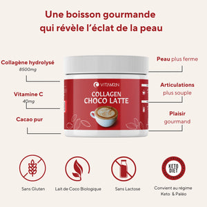 COLLAGENE CHOCO LATTE : Peau Radieuse, Articulations Souples & Plaisir Gourmand Vitamoon