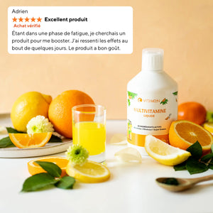 Multivitamines Liquide : Énergie, Immunité & Concentration Vitamoon_fr