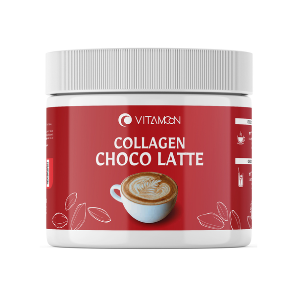 Vitamoon Collagen Choco Latte, boisson gourmande au collagène et cacao pour énergie et beauté de la peau