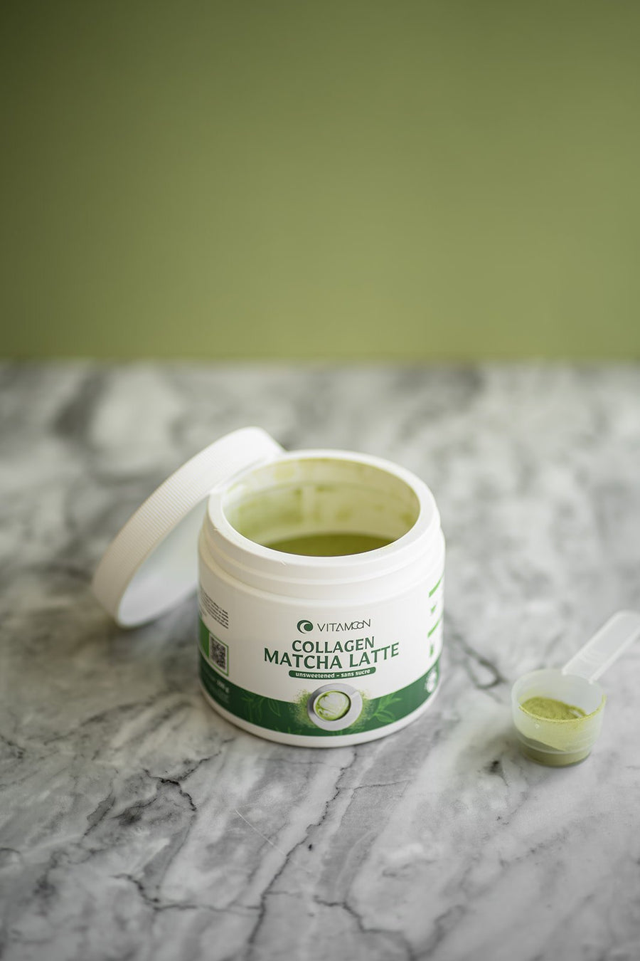 What does this collagen matcha latte contain?